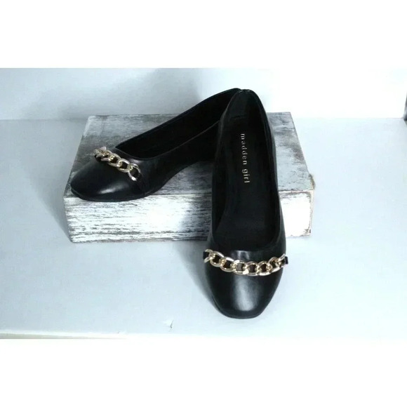 Madden Girl Jordyn Black Faux Leather Slide On Embellished Women's Shoe size 6 - Picture 4 of 12